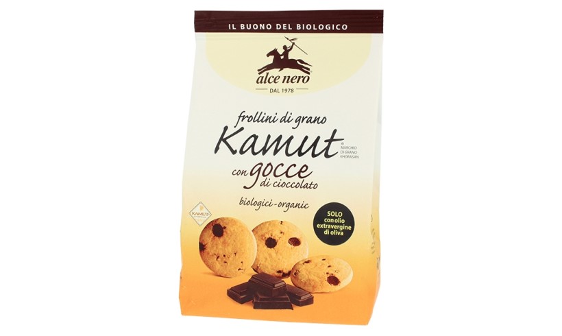 Frollini di grano Kamut con gocce di cioccolato biologici