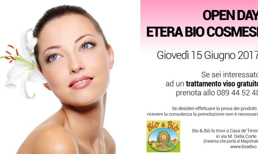 Open day Etera Bio Giovedì 15 giugno